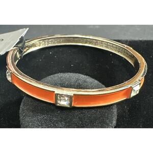 Sequin Nordstrom Colorful Thin Gold Tone Enamel Hinge Bangle $25 NWOT #43